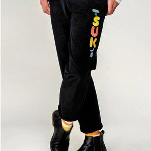 Tsuki Corduroy Pants Size 28 Mischief Black Trousers Mens Womens Unisex
